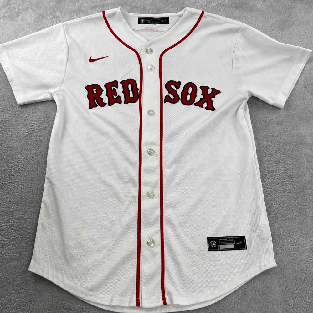 Nike White Red Boston Red Sox Jersey